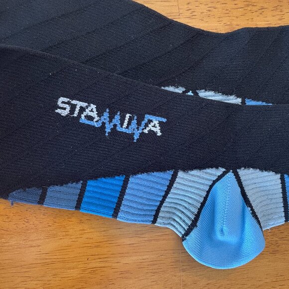 NWOT One pair Size Small/Medium unisex Physix Gear blue black compression socks - Picture 4 of 10